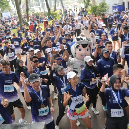 Race photo from KEMLU RUN 2026