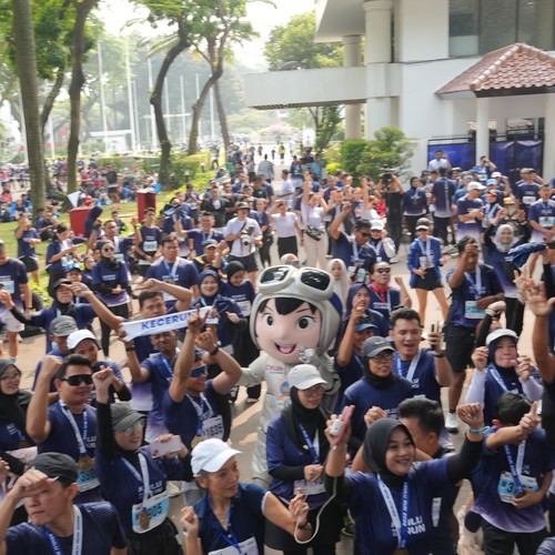 Race photo from KEMLU RUN 2026