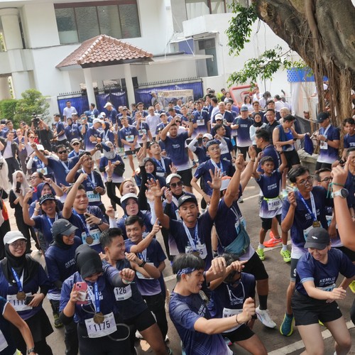 Race photo from KEMLU RUN 2026