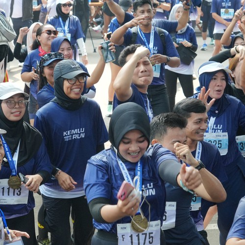 Race photo from KEMLU RUN 2026