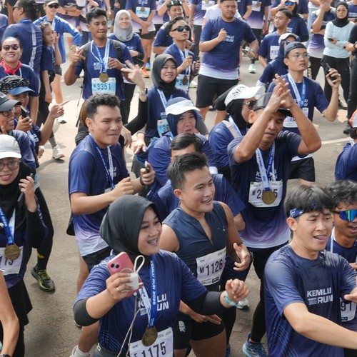 Race photo from KEMLU RUN 2026