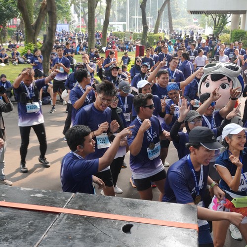 Race photo from KEMLU RUN 2026