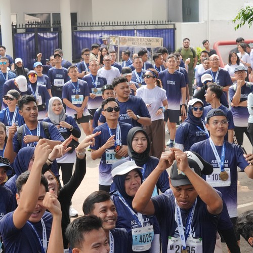 Race photo from KEMLU RUN 2026
