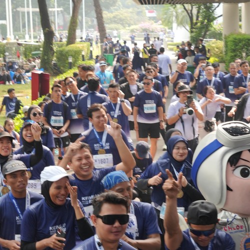 Race photo from KEMLU RUN 2026