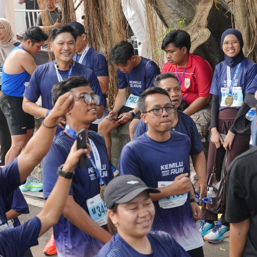Race photo from KEMLU RUN 2026