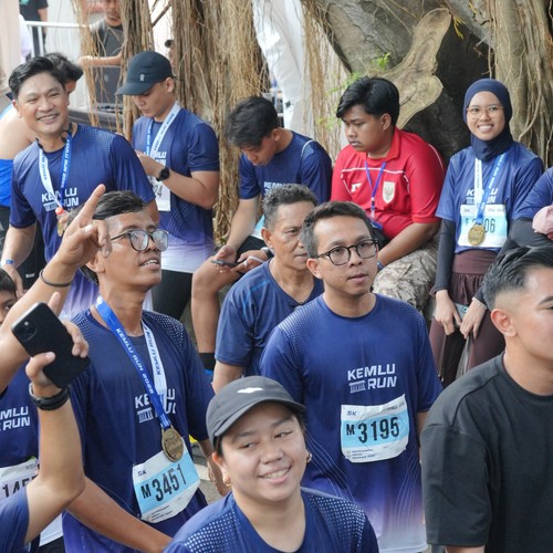 Race photo from KEMLU RUN 2026