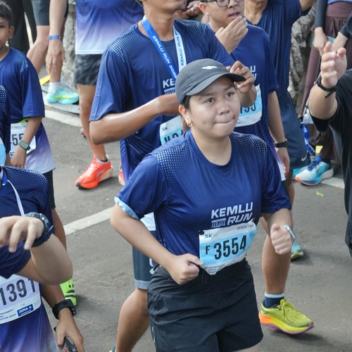 Race photo from KEMLU RUN 2026