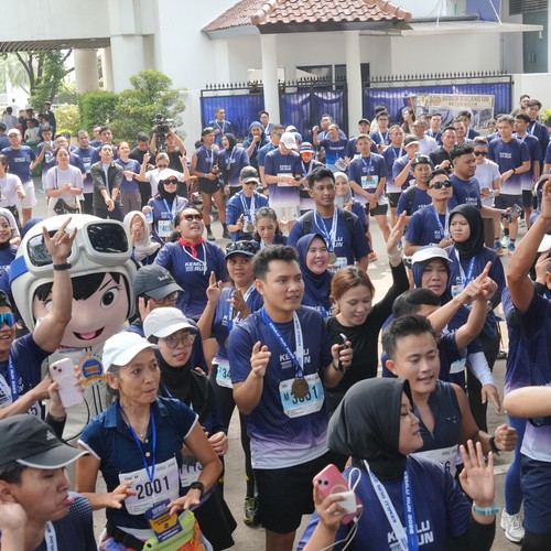Race photo from KEMLU RUN 2026