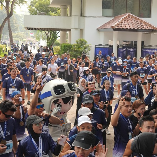 Race photo from KEMLU RUN 2026