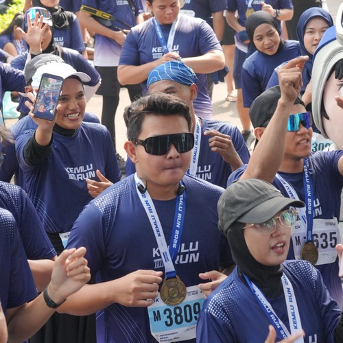 Race photo from KEMLU RUN 2026