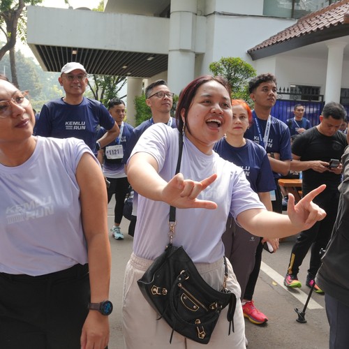 Race photo from KEMLU RUN 2026