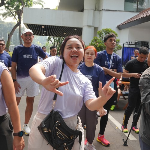 Race photo from KEMLU RUN 2026