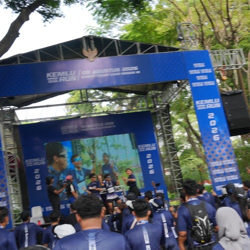 Race photo from KEMLU RUN 2026