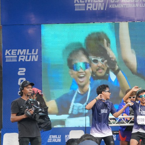 Race photo from KEMLU RUN 2026