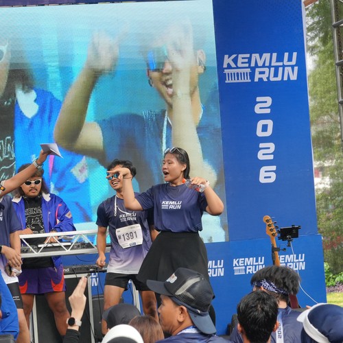Race photo from KEMLU RUN 2026