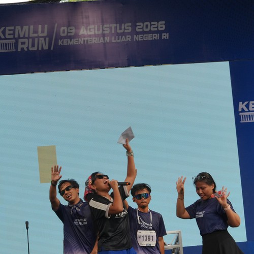 Race photo from KEMLU RUN 2026