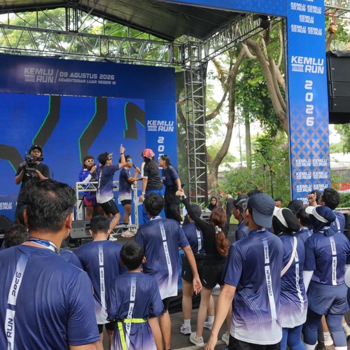 Race photo from KEMLU RUN 2026