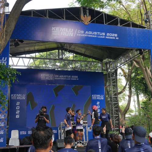 Race photo from KEMLU RUN 2026