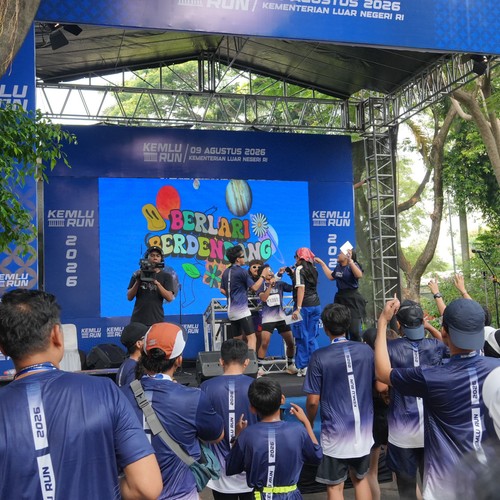 Race photo from KEMLU RUN 2026