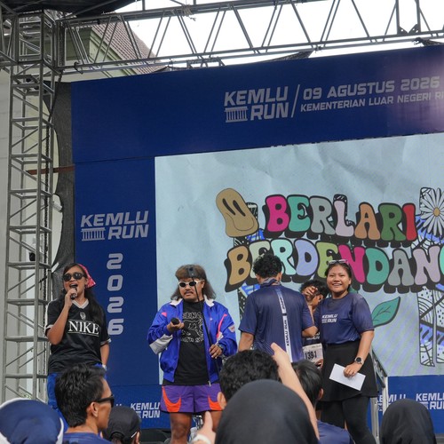 Race photo from KEMLU RUN 2026