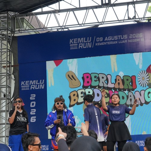 Race photo from KEMLU RUN 2026
