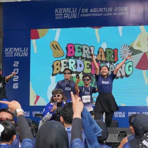 Race photo from KEMLU RUN 2026