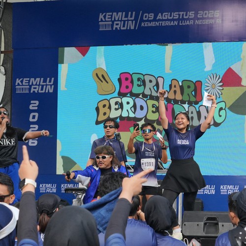 Race photo from KEMLU RUN 2026