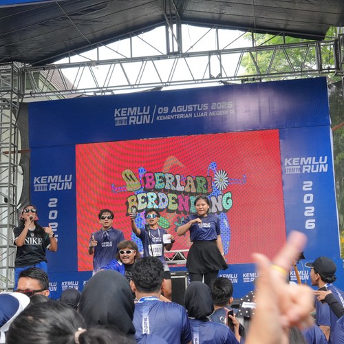 Race photo from KEMLU RUN 2026
