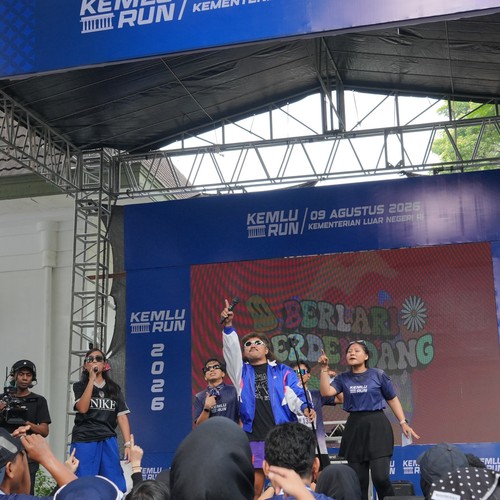 Race photo from KEMLU RUN 2026