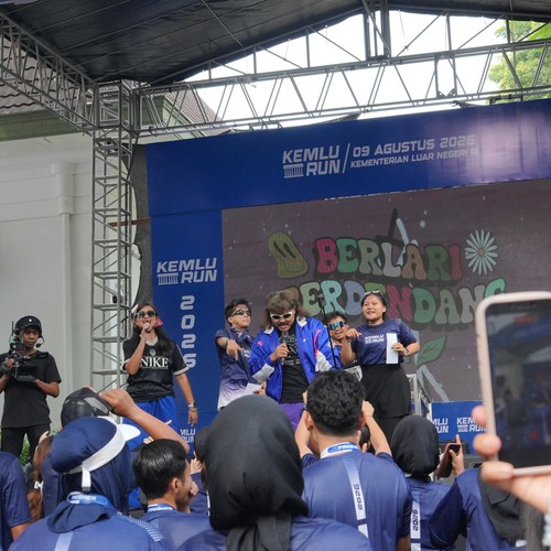 Race photo from KEMLU RUN 2026