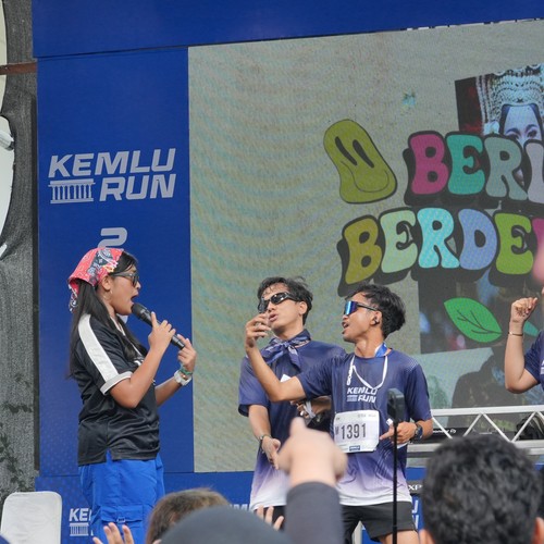 Race photo from KEMLU RUN 2026