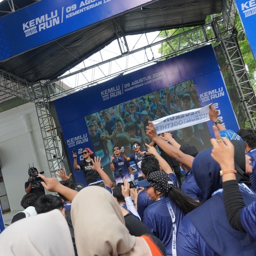 Race photo from KEMLU RUN 2026