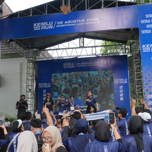Race photo from KEMLU RUN 2026