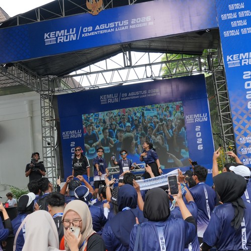 Race photo from KEMLU RUN 2026