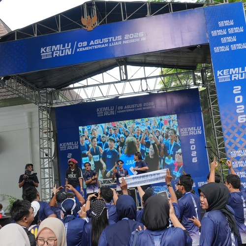 Race photo from KEMLU RUN 2026