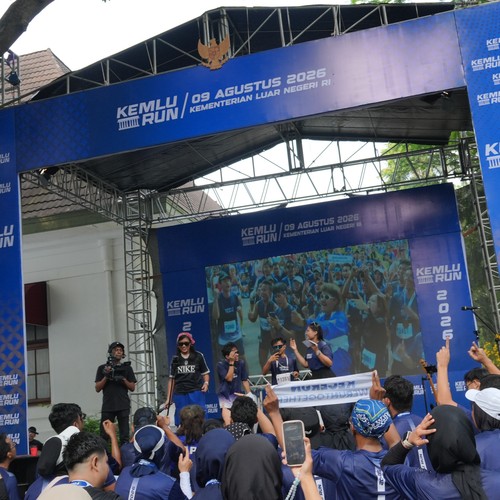 Race photo from KEMLU RUN 2026