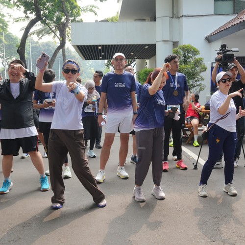 Race photo from KEMLU RUN 2026