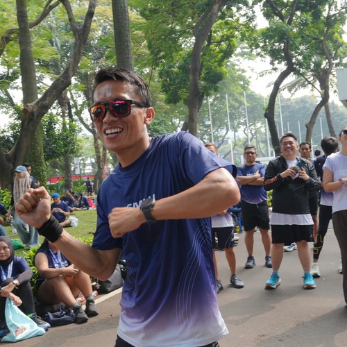 Race photo from KEMLU RUN 2026