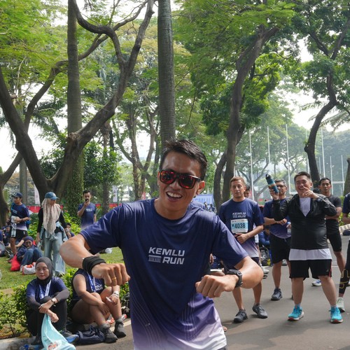 Race photo from KEMLU RUN 2026