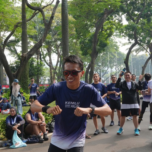 Race photo from KEMLU RUN 2026