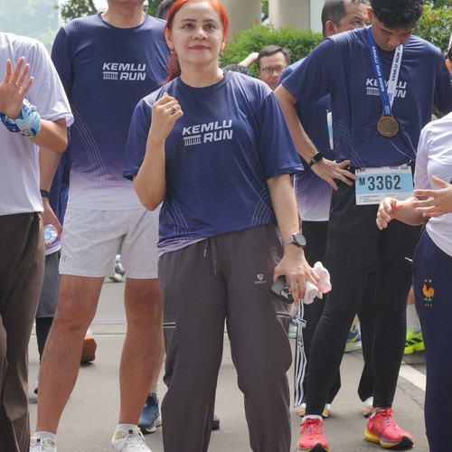 Race photo from KEMLU RUN 2026