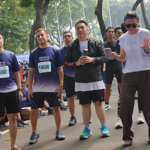 Race photo from KEMLU RUN 2026