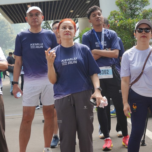 Race photo from KEMLU RUN 2026