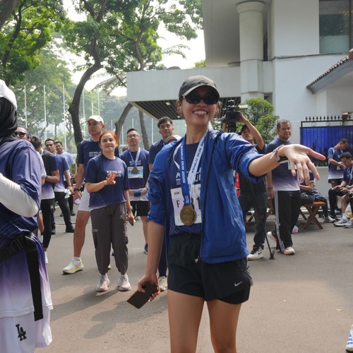 Race photo from KEMLU RUN 2026