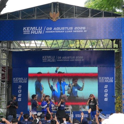 Race photo from KEMLU RUN 2026