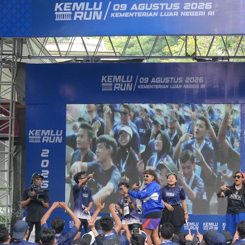 Race photo from KEMLU RUN 2026