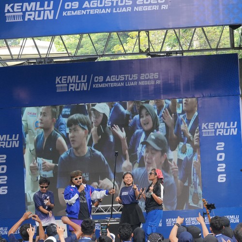Race photo from KEMLU RUN 2026