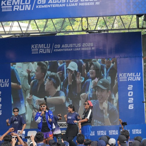 Race photo from KEMLU RUN 2026
