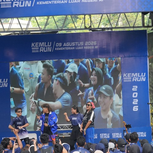 Race photo from KEMLU RUN 2026