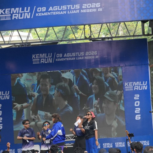 Race photo from KEMLU RUN 2026